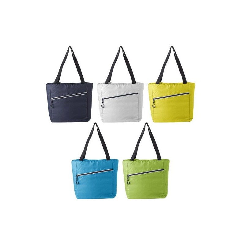 Sac isotherme personnalisable et publicitaire en pongée Judy Matières : pongée Couleurs : jaune cadeau entreprise pas cher