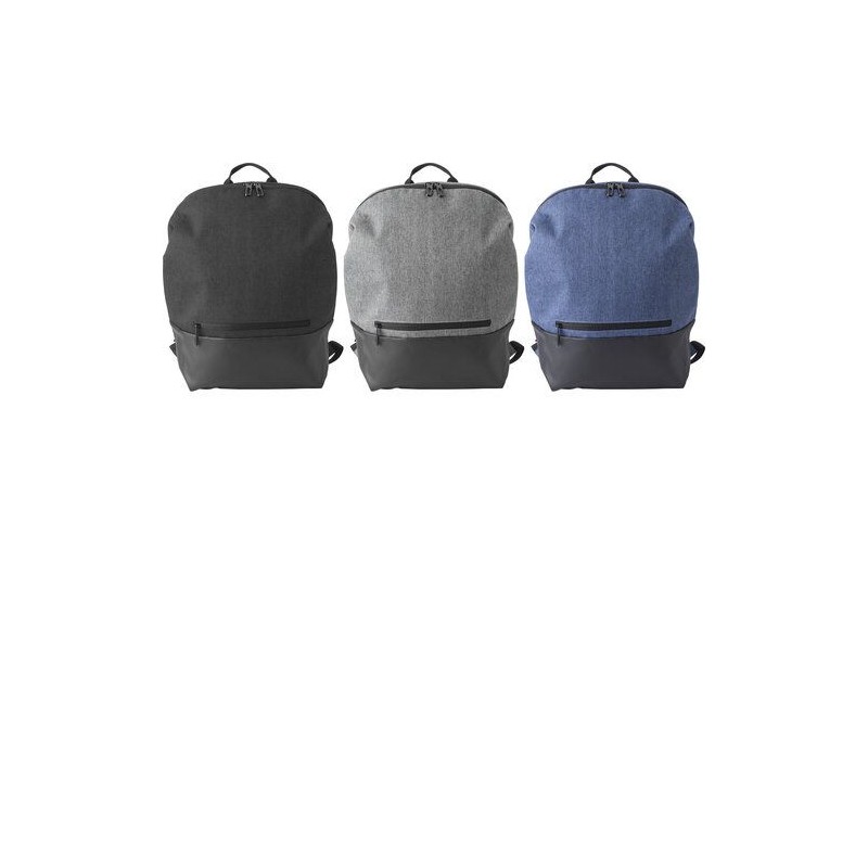 Sac à dos personnalisé avec sortie USB - Katia, idéal pour vos voyages Matières : polyester Couleurs : noir impression haute déf