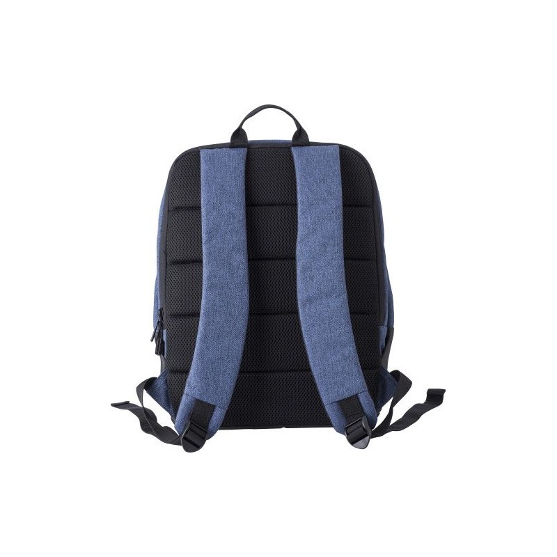 Sac à dos personnalisé avec sortie USB - Katia, idéal pour vos voyages Matières : polyester Couleurs : noir cadeau collaborateur