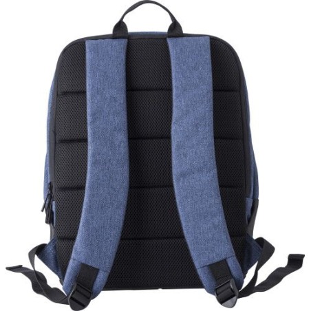 Sac à dos personnalisé avec sortie USB - Katia, idéal pour vos voyages Matières : polyester Couleurs : noir cadeau collaborateur