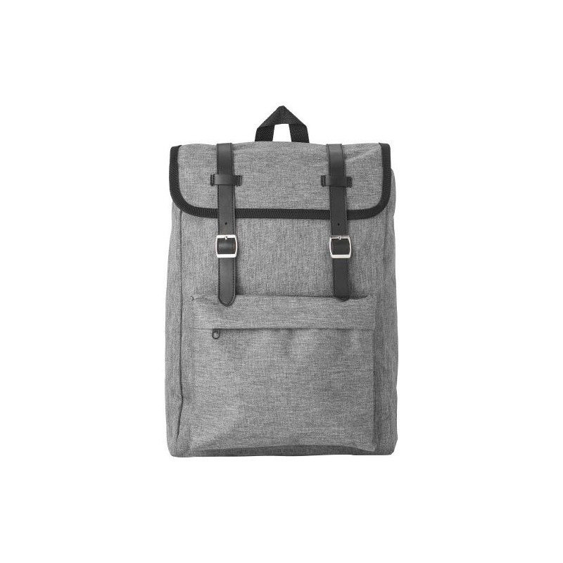 Sac à dos personnalisé en polyester pour sport et loisirs - Genevieve Matières : polyester Couleurs : gris