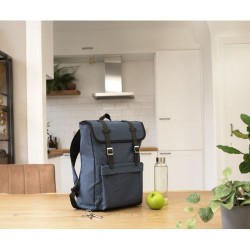 Sac à dos personnalisé en polyester pour sport et loisirs - Genevieve Matières : polyester Couleurs : bleu personnalisation sur 