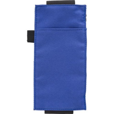 Etui zippé personnalisé et élégant adaptable sur carnet Dallas Couleurs : bleu cobalt