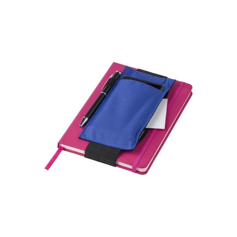 Etui zippé personnalisé et élégant adaptable sur carnet Dallas Couleurs : bleu cobalt goodies personnalisé en stock