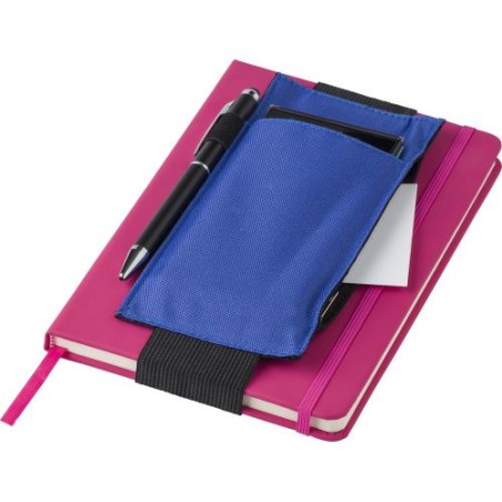 Etui zippé personnalisé et élégant adaptable sur carnet Dallas Couleurs : bleu cobalt goodies personnalisé en stock