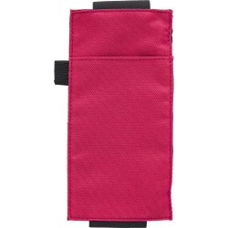 Etui zippé personnalisé et élégant adaptable sur carnet Dallas Couleurs : rouge personnalisable avec votre logo