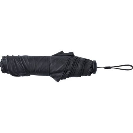 Parapluie pliable personnalisé élégant - Allegra Matières : pongée Couleurs : noir goodies publicitaire événementiel