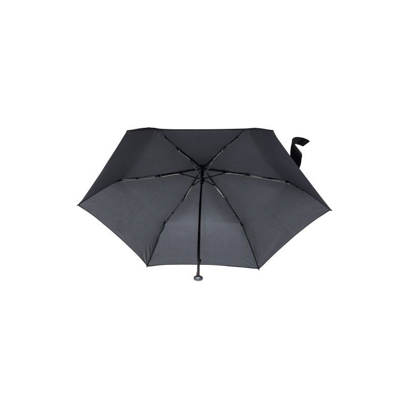 Parapluie pliable personnalisé élégant - Allegra Matières : pongée Couleurs : noir marquage laser ultra précis