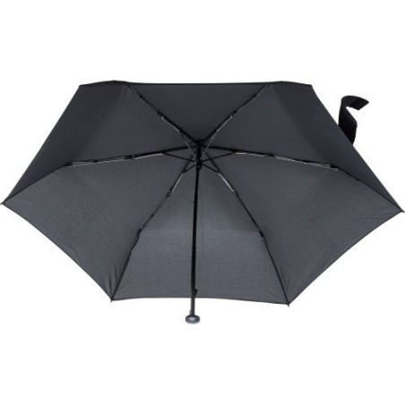 Parapluie pliable personnalisé élégant - Allegra Matières : pongée Couleurs : noir marquage laser ultra précis