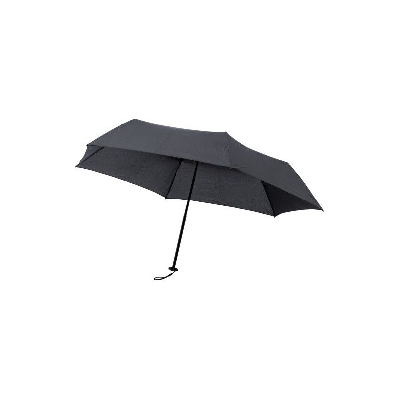 Parapluie pliable personnalisé élégant - Allegra Matières : pongée Couleurs : noir objet promotionnel éco-responsable