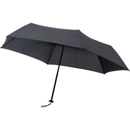 Parapluie pliable personnalisé élégant - Allegra Matières : pongée Couleurs : noir objet promotionnel éco-responsable