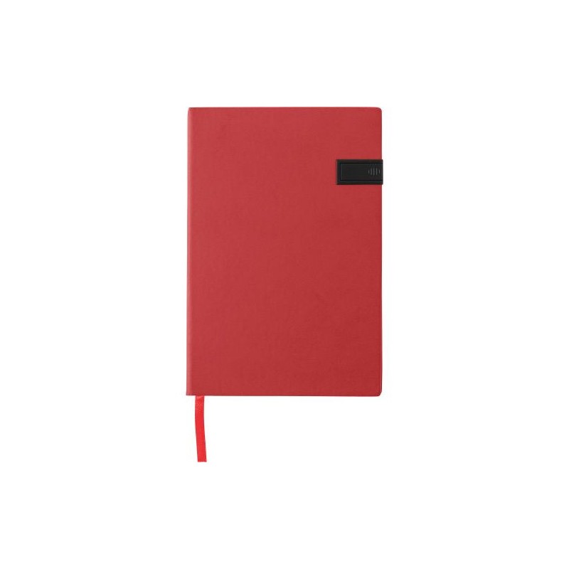 Carnet A5 Éco-responsable avec Clé USB Personnalisée Lex Matières : papier Capacité : 16 Go Couleurs : rouge