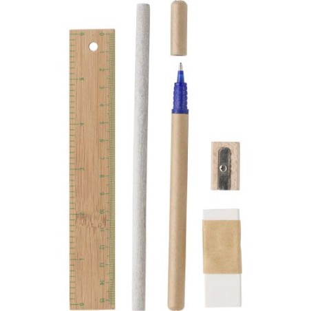 Set Écolier Personnalisable Éco-responsable - Idéal pour Entreprises Shai Matières : bois Couleurs : kaki personnalisable avec v