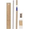 Set Écolier Personnalisable Éco-responsable - Idéal pour Entreprises Shai Matières : bois Couleurs : kaki personnalisable avec v