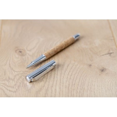 Parure de stylo bille et roller en liège Elmer