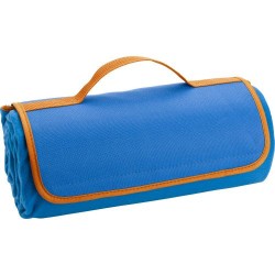 Nappe de pique-nique personnalisée en polyester - Danielle Matières : éponge Couleurs : bleu clair marquage laser ultra précis