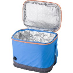 Sac isotherme auto-gonflable personnalisé 12L de confort pas cher Aleah Matières : polyester Couleurs : bleu clair marquage lase