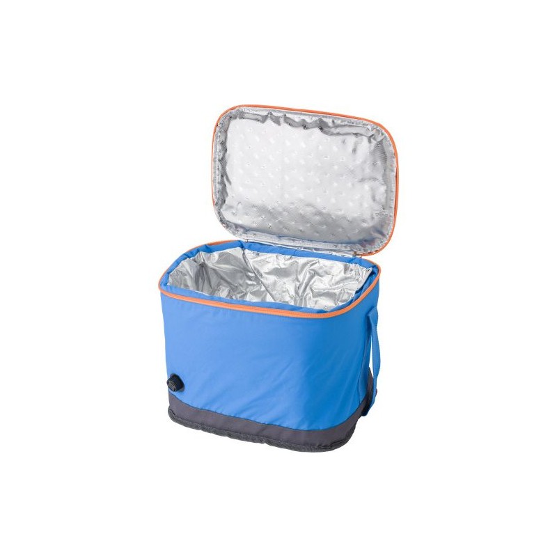 Sac isotherme auto-gonflable personnalisé 12L de confort pas cher Aleah Matières : polyester Couleurs : bleu clair marquage lase