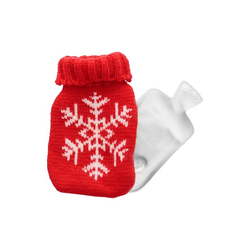Chaufferette de poche personnalisée pour bien-être et confort - Maisie Matières : métal Couleurs : rouge marquage laser ultra pr