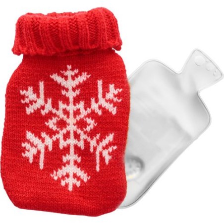 Chaufferette de poche personnalisée pour bien-être et confort - Maisie Matières : métal Couleurs : rouge marquage laser ultra pr