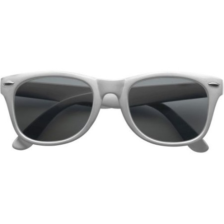 Lunettes de soleil personnalisées en plastique avec protection UV 400 Kenzie Matières : Polycarbonate (PC) Couleurs : argenté ob