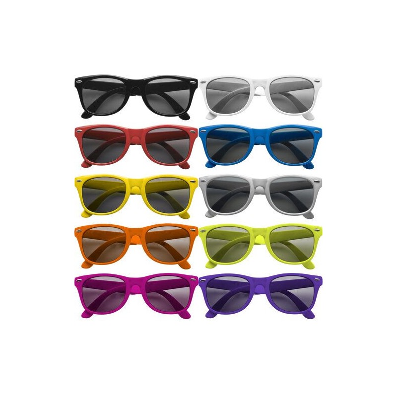 Lunettes de soleil personnalisées en plastique avec protection UV 400 Kenzie Matières : Polycarbonate (PC) Couleurs : argenté pe