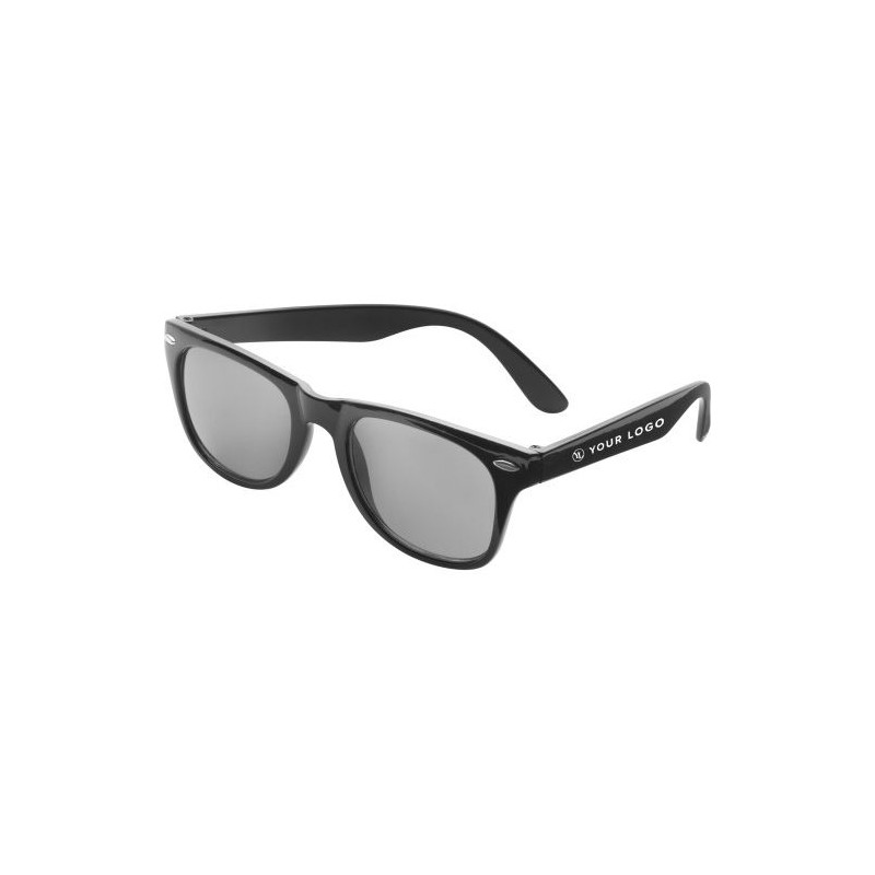 Lunettes de soleil personnalisées en plastique avec protection UV 400 Kenzie Matières : Polycarbonate (PC) Couleurs : argenté go