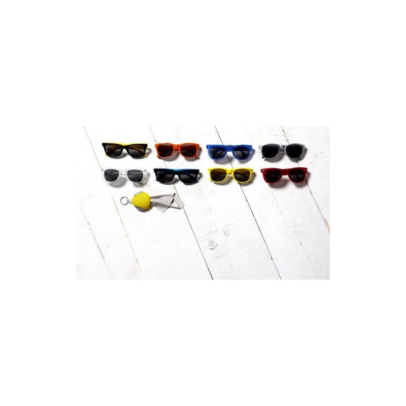 Lunettes de soleil personnalisées en plastique avec protection UV 400 Kenzie Matières : Polycarbonate (PC) Couleurs : argenté pe