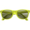 Lunettes de soleil personnalisées en plastique avec protection UV 400 Kenzie Matières : Polycarbonate (PC) Couleurs : vert citro