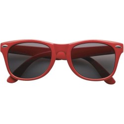 Lunettes de soleil personnalisées en plastique avec protection UV 400 Kenzie Matières : Polycarbonate (PC) Couleurs : rouge pers