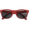 Lunettes de soleil personnalisées en plastique avec protection UV 400 Kenzie Matières : Polycarbonate (PC) Couleurs : rouge pers