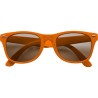 Lunettes de soleil personnalisées en plastique avec protection UV 400 Kenzie Matières : Polycarbonate (PC) Couleurs : orange imp