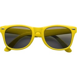 Lunettes de soleil personnalisées en plastique avec protection UV 400 Kenzie Matières : Polycarbonate (PC) Couleurs : jaune livr