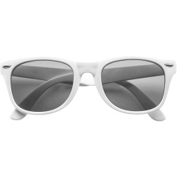 Lunettes de soleil personnalisées en plastique avec protection UV 400 Kenzie Matières : Polycarbonate (PC) Couleurs : blanc pers