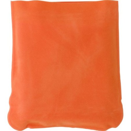 Repose-tête gonflable personnalisé pour voyage - Stanley Matières : coton Couleurs : orange impression logo haute qualité