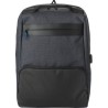 Sac à dos personnalisé porte-ordinateur en PVC avec USB Romy Matières : PVC Couleurs : noir cadeau entreprise pas cher