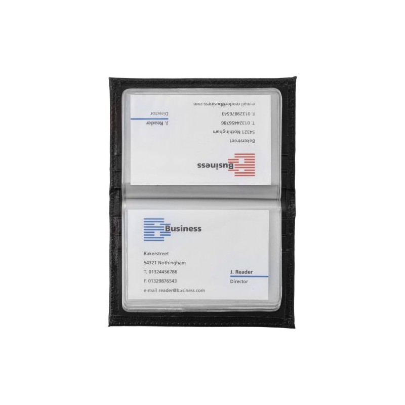 Étui Porte-Cartes Éco-responsable en Cuir Reconstitué - Bethany Matières : synderme Couleurs : noir