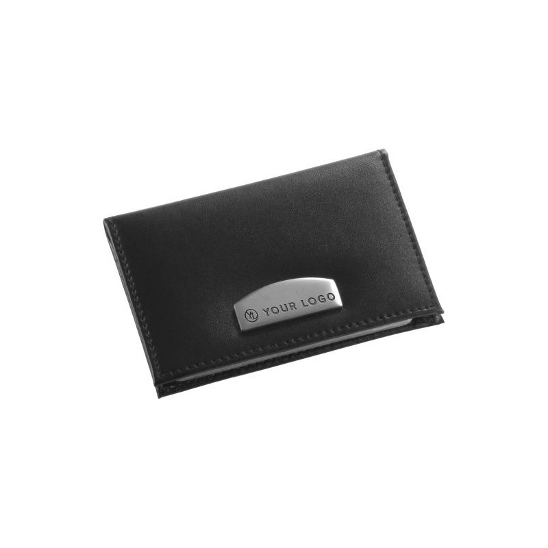Étui Porte-Cartes Éco-responsable en Cuir Reconstitué - Bethany Matières : synderme Couleurs : noir impression haute définition
