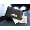 Étui Porte-Cartes Éco-responsable en Cuir Reconstitué - Bethany Matières : synderme Couleurs : noir marquage laser ultra précis