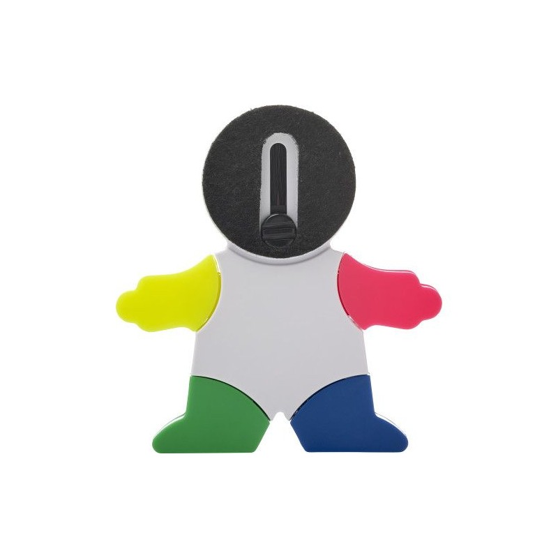Surligneur  en plastique pour bureau Ella Matières : plastique Couleurs : blanc personnalisable avec votre logo