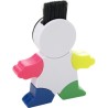 Surligneur  en plastique pour bureau Ella Matières : plastique Couleurs : blanc impression haute définition