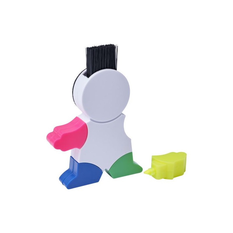 Surligneur  en plastique pour bureau Ella Matières : plastique Couleurs : blanc marquage laser ultra précis
