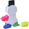 Surligneur  en plastique pour bureau Ella Matières : plastique Couleurs : blanc marquage laser ultra précis