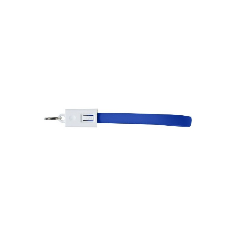 Câble de charge USB/Lightning personnalisé pour objets publicitaires Pierre Matières : métal Couleurs : bleu cobalt personnalisa