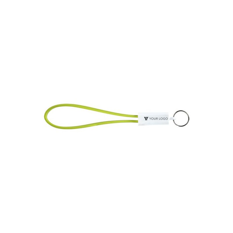 Câble de charge USB/Lightning personnalisé pour objets publicitaires Pierre Matières : métal Couleurs : bleu cobalt cadeau affai