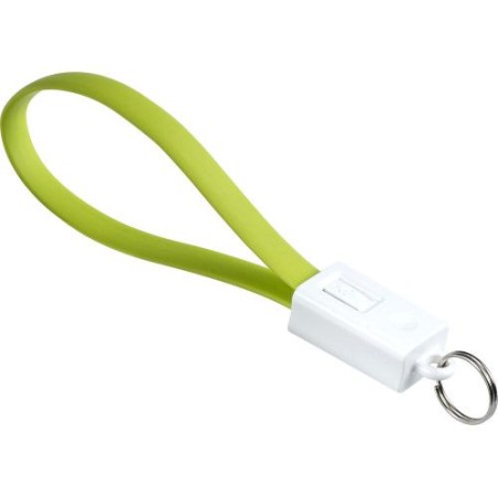 Câble de charge USB/Lightning personnalisé pour objets publicitaires Pierre Matières : métal Couleurs : bleu cobalt personnalisa