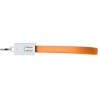 Câble de charge USB/Lightning personnalisé pour objets publicitaires Pierre Matières : métal Couleurs : orange goodies publicita
