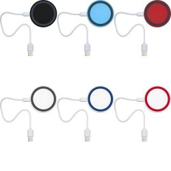 Chargeur à induction personnalisé  pour objets publicitaires Alana Matières : plastique Couleurs : blanc 2