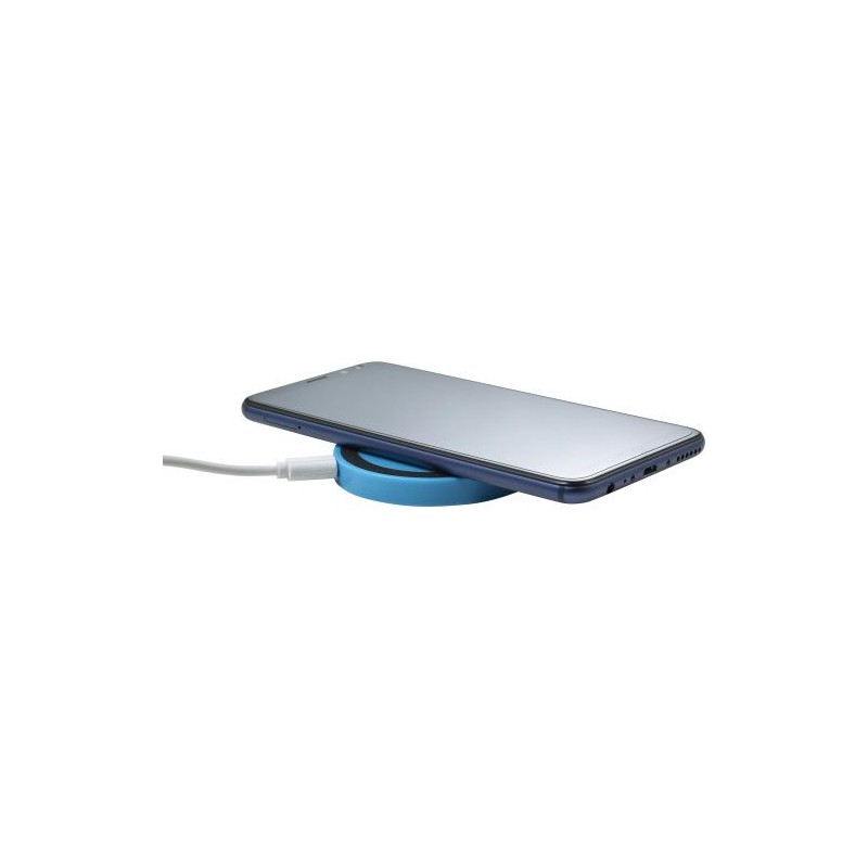 Chargeur à induction personnalisé  pour objets publicitaires Alana Matières : plastique Couleurs : blanc cadeau client original