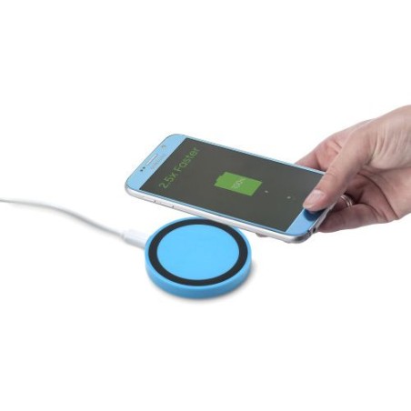 Chargeur à induction personnalisé  pour objets publicitaires Alana Matières : plastique Couleurs : blanc objet publicitaire robu
